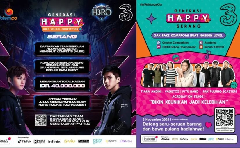 IeSPA Dan Indosat 3 Gelar eSport Hero School Tournament Di Alun-Alun Kota Serang